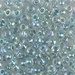 6-263:  HALF PACK 6/0 Sea Foam Lined Crystal AB  Miyuki Seed Bead approx 125 grams - 6-263_1/2pk
