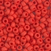 6-407F:  HALF PACK 6/0 Matte Opaque Vermilion Red Miyuki Seed Bead approx 125 grams - 6-407F_1/2pk