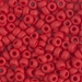 6-408F:  HALF PACK 6/0 Matte Opaque Red Miyuki Seed Bead approx 125 grams - 6-408F_1/2pk
