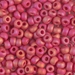 6-408FR:  HALF PACK 6/0 Matte Opaque Red AB Miyuki Seed Bead approx 125 grams - 6-408FR_1/2pk
