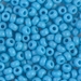 6-413:  HALF PACK 6/0 Opaque Turquoise Blue Miyuki Seed Bead approx 125 grams - 6-413_1/2pk