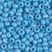 6-413FR:  HALF PACK 6/0 Matte Opaque Turquoise Blue AB Miyuki Seed Bead approx 125 grams - 6-413FR_1/2pk