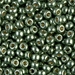 6-4215:  HALF PACK 6/0 Duracoat Galvanized Sea Green Miyuki Seed Bead approx 125 grams - 6-4215_1/2pk