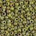 6-4515:  HALF PACK 6/0 Opaque Chartreuse Picasso Miyuki Seed Bead approx 125 grams - 6-4515_1/2pk