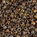 6-4517:  HALF PACK 6/0 Opaque Brown Picasso Miyuki Seed Bead approx 125 grams - 6-4517_1/2pk