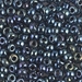 6-456:  HALF PACK 6/0 Gunmetal Iris Miyuki Seed Bead approx 125 grams - 6-456_1/2pk