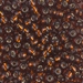 6-5:  HALF PACK 6/0 Silverlined Dark Topaz Miyuki Seed Bead approx 125 grams - 6-5_1/2pk