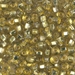 6S-3285:  HALF PACK 6/0 Sq Hole Rococo Silverlined Yellow Light Bronze  Miyuki Seed Bead approx 125 grams - 6S-3285_1/2pk