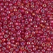 8-1010:  HALF PACK 8/0 Silverlined Flame Red AB Miyuki Seed Bead approx 125 grams - 8-1010_1/2pk