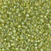 8-1014:  HALF PACK 8/0 Silverlined Chartreuse AB Miyuki Seed Bead approx 125 grams - 8-1014_1/2pk