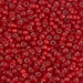 8-10F:  HALF PACK 8/0 Matte Silverlined Flame Red Miyuki Seed Bead approx 125 grams - 8-10F_1/2pk