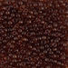 8-134:  HALF PACK 8/0 Transparent Dark Topaz Miyuki Seed Bead approx 125 grams - 8-134_1/2pk