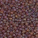 8-134FR:  HALF PACK 8/0 Matte Transparent Dark Topaz AB Miyuki Seed Bead approx 125 grams - 8-134FR_1/2pk