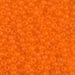 8-138F:  HALF PACK 8/0 Matte Transparent Orange Miyuki Seed Bead approx 125 grams - 8-138F_1/2pk