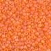 8-138FR:  HALF PACK 8/0 Matte Transparent Orange AB Miyuki Seed Bead approx 125 grams - 8-138FR_1/2pk