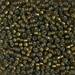 8-1421:  HALF PACK 8/0 Dyed Silverlined Golden Olive  Miyuki Seed Bead approx 125 grams - 8-1421_1/2pk