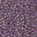 8-142FR:  HALF PACK 8/0 Matte Transparent Smoky Amethyst AB Miyuki Seed Bead approx 125 grams - 8-142FR_1/2pk