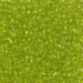 8-143:  HALF PACK 8/0 Transparent Chartreuse Miyuki Seed Bead approx 125 grams - 8-143_1/2pk