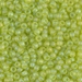 8-143FR:  HALF PACK 8/0 Matte Transparent Chartreuse AB Miyuki Seed Bead approx 125 grams - 8-143FR_1/2pk