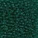 8-147:  HALF PACK 8/0 Transparent Emerald Miyuki Seed Bead approx 125 grams - 8-147_1/2pk