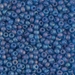 8-149FR:  HALF PACK 8/0 Matte Transparent Capri Blue AB Miyuki Seed Bead approx 125 grams - 8-149FR_1/2pk