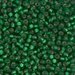 8-16F:  HALF PACK 8/0 Matte Silverlined Green  Miyuki Seed Bead approx 125 grams - 8-16F_1/2pk