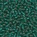 8-17:  HALF PACK 8/0 Silverlined Emerald Miyuki Seed Bead approx 125 grams - 8-17_1/2pk