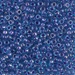 8-1827:  HALF PACK 8/0 Sparkling Amethyst Lined Light Blue Miyuki Seed Bead approx 125 grams - 8-1827_1/2pk