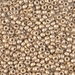 8-193F: HALF PACK 8/0 Matte 24kt Gold Light Plated Miyuki Seed Bead approx 25 grams - 8-193F_1/2pk