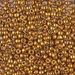 8-1983: HALF PACK 8/0 24kt Dark Yellow Gold Miyuki Seed Bead approx 25 grams - 8-1983_1/2pk
