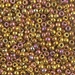 8-199: HALF PACK 8/0 24kt Gold Iris Miyuki Seed Bead approx 25 grams - 8-199_1/2pk