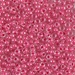 8-208:  HALF PACK 8/0 Carnation Pink Lined Crystal Miyuki Seed Bead approx 125 grams - 8-208_1/2pk