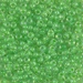 8-228:  HALF PACK 8/0 Light Green Lined Crystal Miyuki Seed Bead approx 125 grams - 8-228_1/2pk