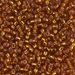 8-2422:  HALF PACK 8/0 Silverlined Transparent Topaz Miyuki Seed Bead approx 125 grams - 8-2422_1/2pk