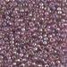8-256D:  HALF PACK 8/0 Transparent Dark Smoky Amethyst AB Miyuki Seed Bead approx 125 grams - 8-256D_1/2pk