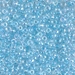 8-269:  HALF PACK 8/0 Glacier Blue Lined Crystal AB (Was 821) Miyuki Seed Bead approx 125 grams - 8-269_1/2pk