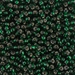 8-27:  HALF PACK 8/0 Silverlined Dark Emerald  Miyuki Seed Bead approx 125 grams - 8-27_1/2pk