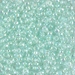 8-271:  HALF PACK 8/0 Light Mint Green Lined Crystal AB Miyuki Seed Bead approx 125 grams - 8-271_1/2pk