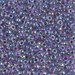 8-274:  HALF PACK 8/0 Amethyst Lined Crystal AB   Miyuki Seed Bead approx 125 grams - 8-274_1/2pk