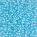 8-278:  HALF PACK 8/0 Aqua Lined Crystal AB   Miyuki Seed Bead approx 125 grams - 8-278_1/2pk