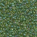 8-341:  HALF PACK 8/0 Green Lined Chartreuse AB (Was 835) Miyuki Seed Bead approx 125 grams - 8-341_1/2pk