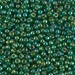 8-354:  HALF PACK 8/0 Chartreuse Lined Green AB (Was 838) Miyuki Seed Bead approx 125 grams - 8-354_1/2pk