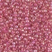 8-355:  HALF PACK 8/0 Hot Pink Lined Crystal AB Miyuki Seed Bead approx 125 grams - 8-355_1/2pk