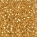 8-3F:  HALF PACK 8/0 Matte Silverlined Gold  Miyuki Seed Bead approx 125 grams - 8-3F_1/2pk