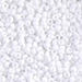 8-402F:  HALF PACK 8/0 Matte White Miyuki Seed Bead approx 125 grams - 8-402F_1/2pk