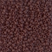 8-409F:  HALF PACK 8/0 Matte Opaque Chocolate Miyuki Seed Bead approx 125 grams - 8-409F_1/2pk