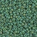 8-411FR:  HALF PACK 8/0 Matte Opaque Green AB Miyuki Seed Bead approx 125 grams - 8-411FR_1/2pk