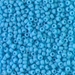 8-413F:  HALF PACK 8/0 Matte Opaque Turquoise Blue Miyuki Seed Bead approx 125 grams - 8-413F_1/2pk