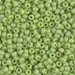 8-416FR:  HALF PACK 8/0 Matte Opaque Chartreuse AB Miyuki Seed Bead approx 125 grams - 8-416FR_1/2pk