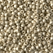 8-4201F:  HALF PACK 8/0 Duracoat Galvanized Matte Silver Miyuki Seed Bead approx 125 grams - 8-4201F_1/2pk